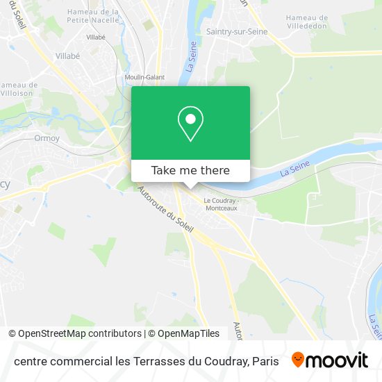centre commercial les Terrasses du Coudray map