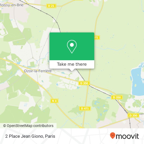 Mapa 2 Place Jean Giono