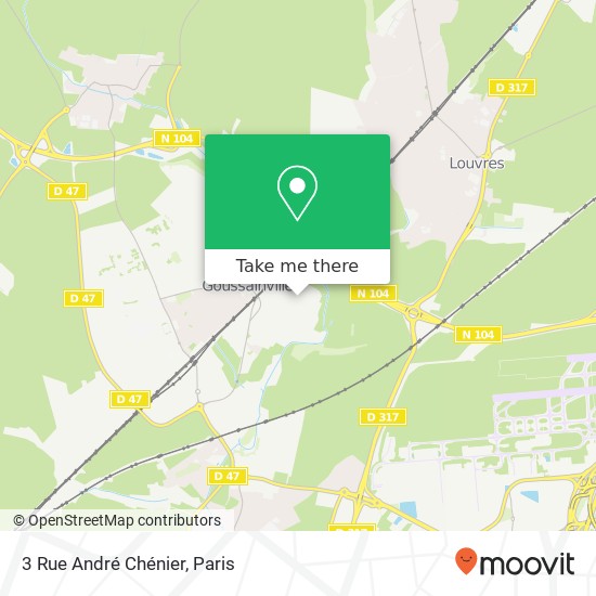 Mapa 3 Rue André Chénier