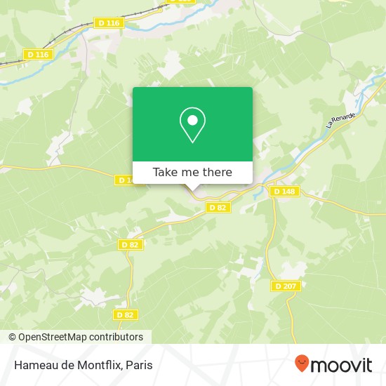 Mapa Hameau de Montflix