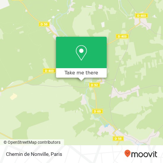 Mapa Chemin de Nonville