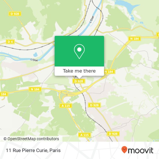 Mapa 11 Rue Pierre Curie