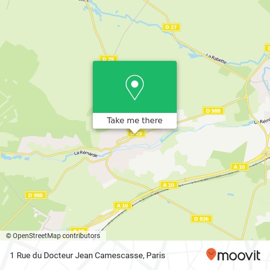 Mapa 1 Rue du Docteur Jean Camescasse