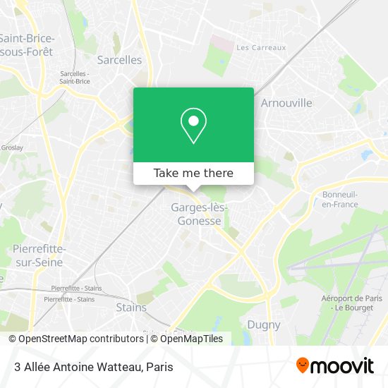 3 Allée Antoine Watteau map