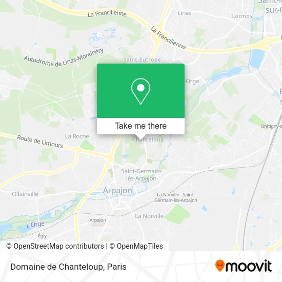 Domaine de Chanteloup map