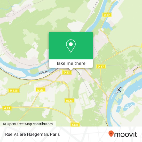Mapa Rue Valère Haegeman