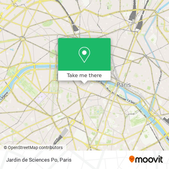 Jardin de Sciences Po map