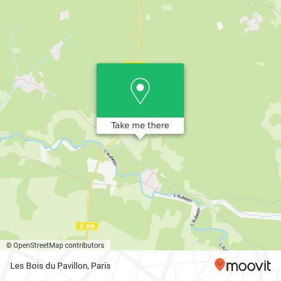 Les Bois du Pavillon map