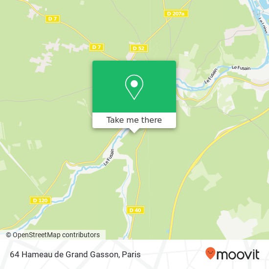 Mapa 64 Hameau de Grand Gasson