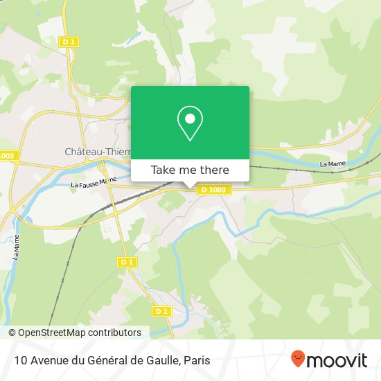 10 Avenue du Général de Gaulle map