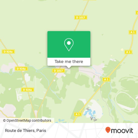 Route de Thiers map