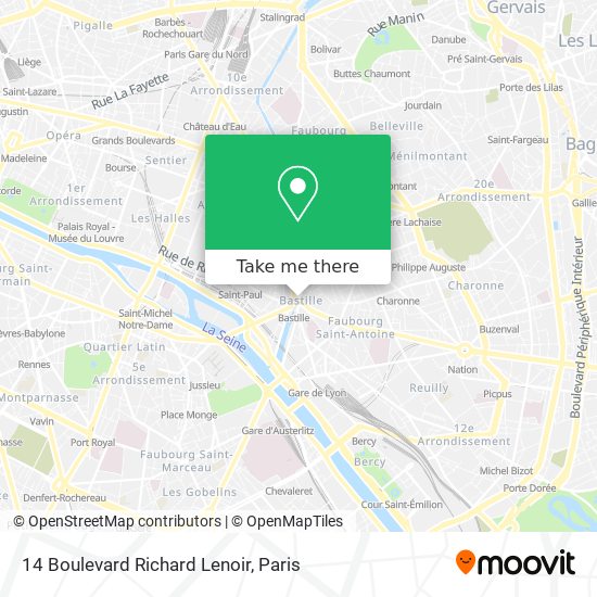 14 Boulevard Richard Lenoir map