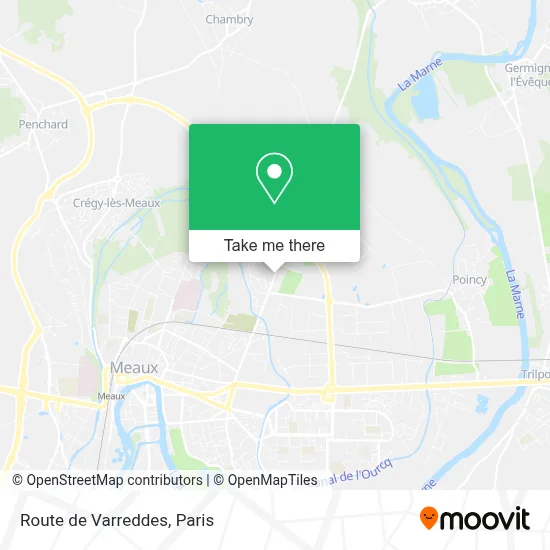 Route de Varreddes map