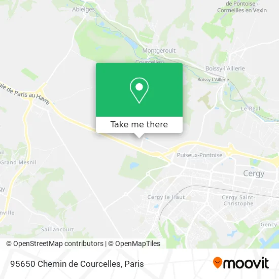 95650 Chemin de Courcelles map