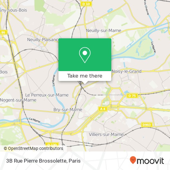 Mapa 3B Rue Pierre Brossolette