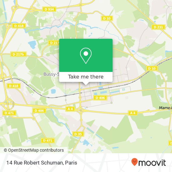 Mapa 14 Rue Robert Schuman