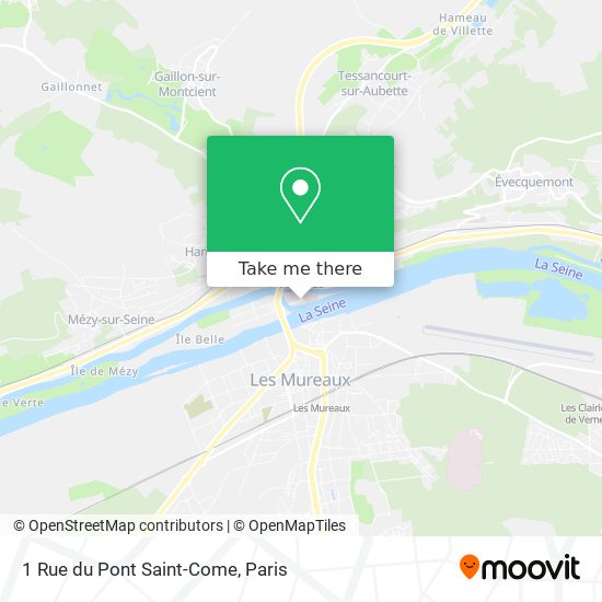 Mapa 1 Rue du Pont Saint-Come