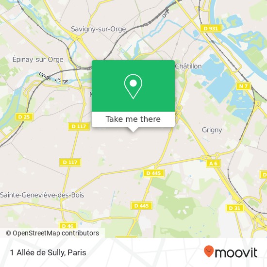 1 Allée de Sully map