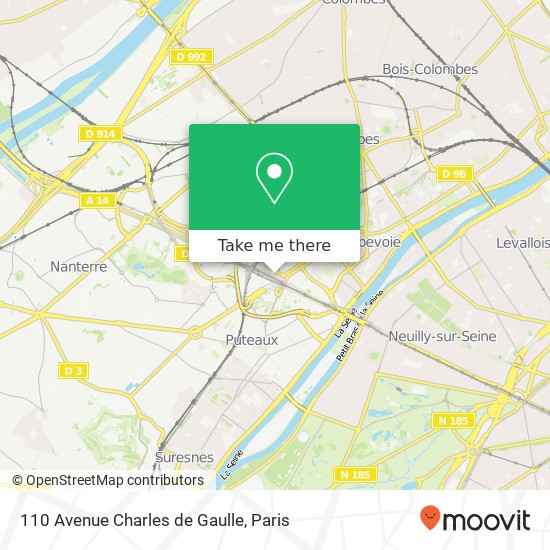 110 Avenue Charles de Gaulle map