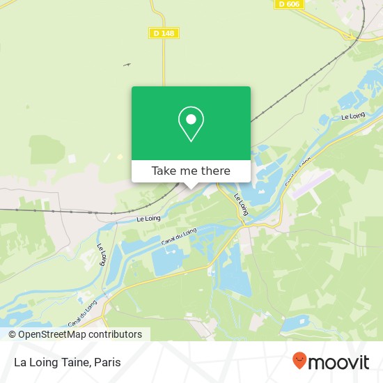 La Loing Taine map