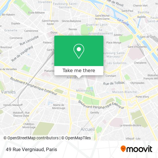 Mapa 49 Rue Vergniaud