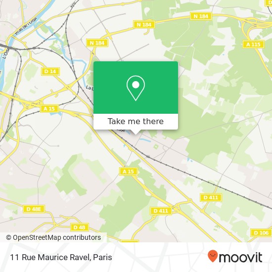 Mapa 11 Rue Maurice Ravel