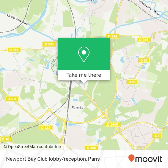 Newport Bay Club lobby / reception map