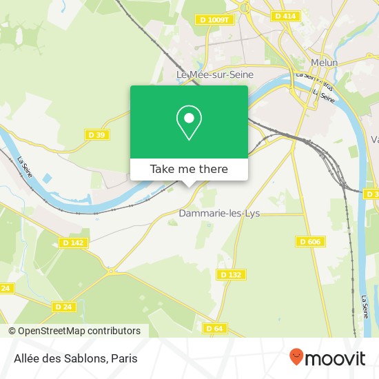 Allée des Sablons map