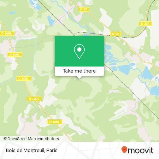 Mapa Bois de Montreuil