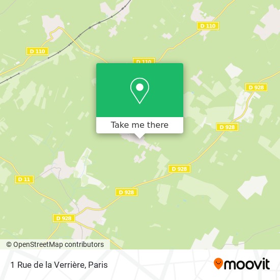 Mapa 1 Rue de la Verrière