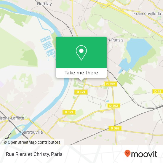Rue Riera et Christy map