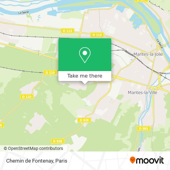 Chemin de Fontenay map