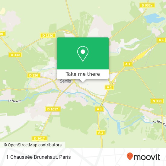 1 Chaussée Brunehaut map
