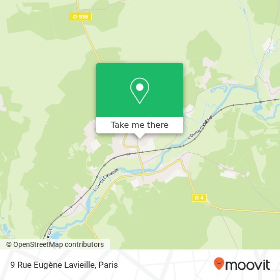 Mapa 9 Rue Eugène Lavieille