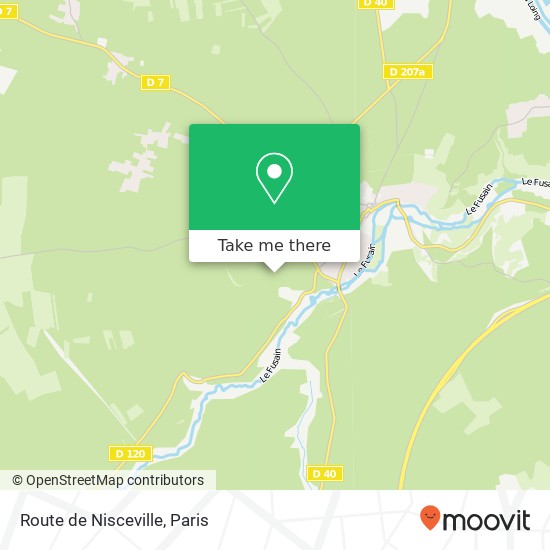Route de Nisceville map