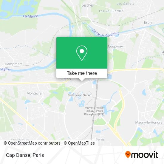 Cap Danse map