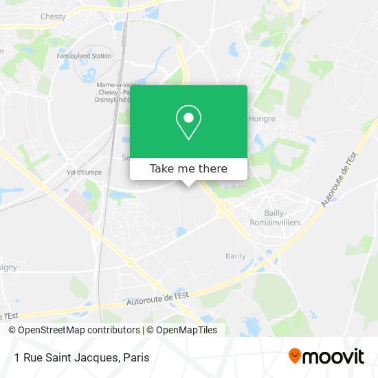 Mapa 1 Rue Saint Jacques