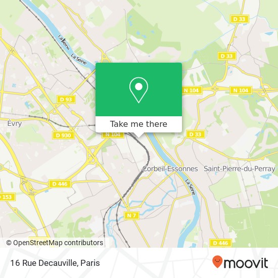 Mapa 16 Rue Decauville
