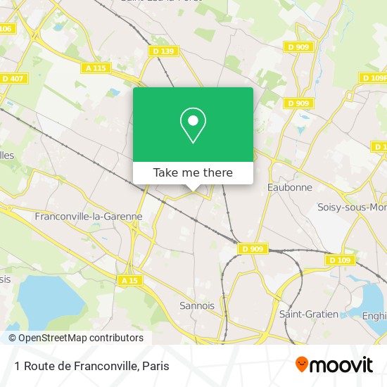 Mapa 1 Route de Franconville