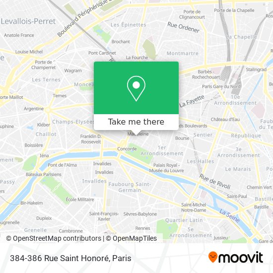 384-386 Rue Saint Honoré map