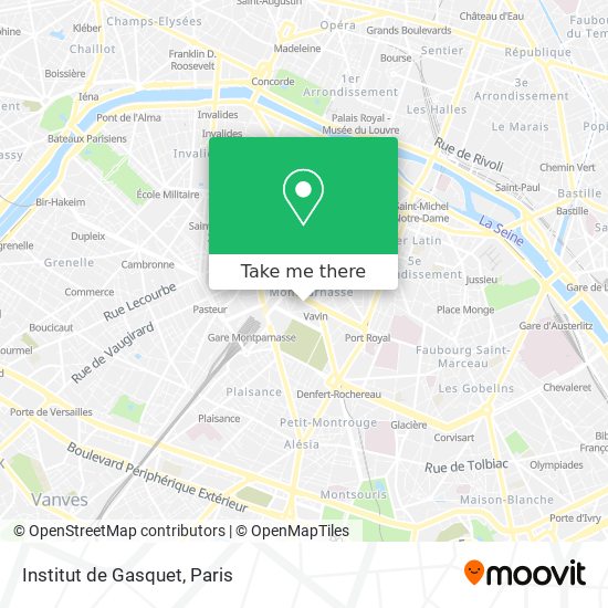 Institut de Gasquet map