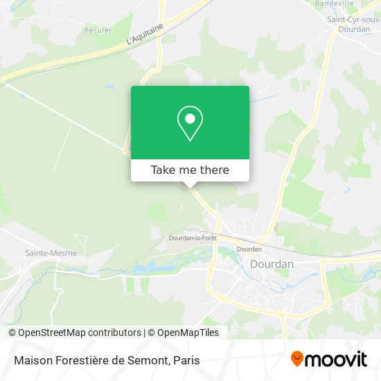 Mapa Maison Forestière de Semont