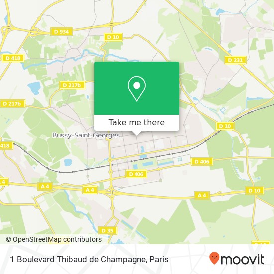 Mapa 1 Boulevard Thibaud de Champagne