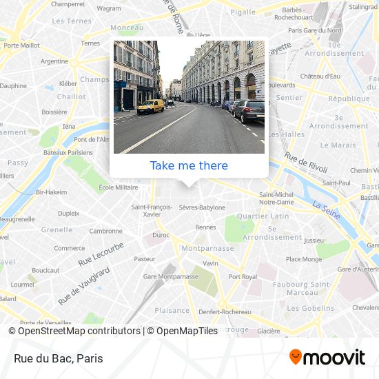 Mapa Rue du Bac