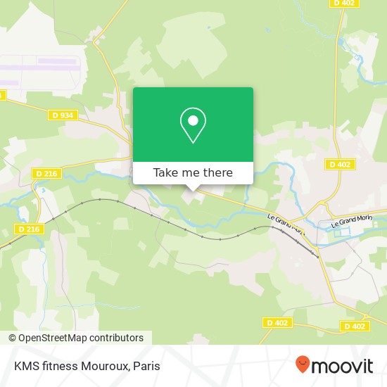 Mapa KMS fitness Mouroux