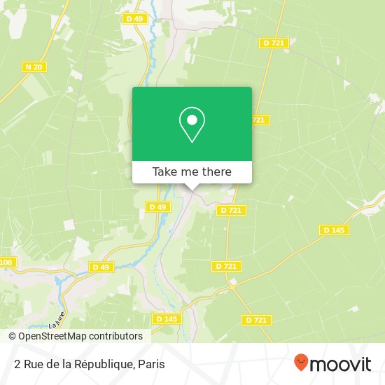 Mapa 2 Rue de la République