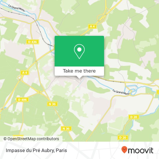 Impasse du Pré Aubry map