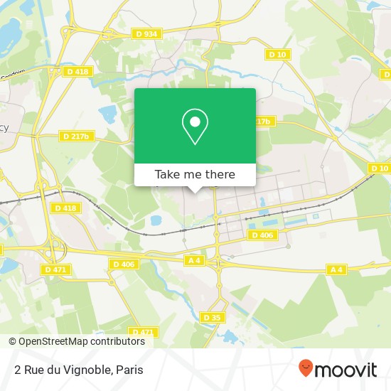 Mapa 2 Rue du Vignoble