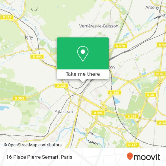 Mapa 16 Place Pierre Semart