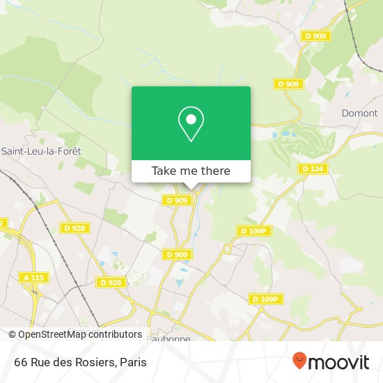 Mapa 66 Rue des Rosiers